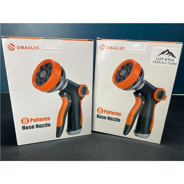 Lot of 2 8-Pattern Sprayer/Garden Hose Nozzles