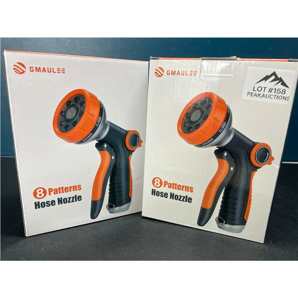 Lot of 2 8-Pattern Sprayer/Garden Hose Nozzles