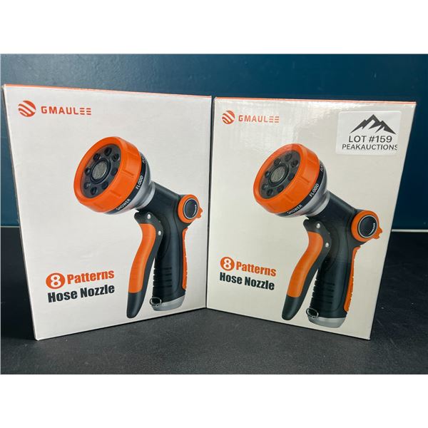 Lot of 2 8-Pattern Sprayer/Garden Hose Nozzles