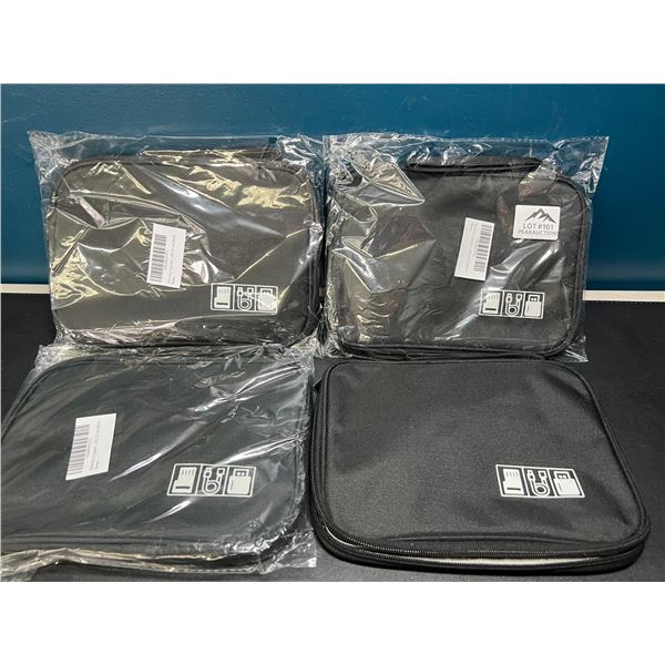 Lot of 4 Cable Organizer/Storage Pouches