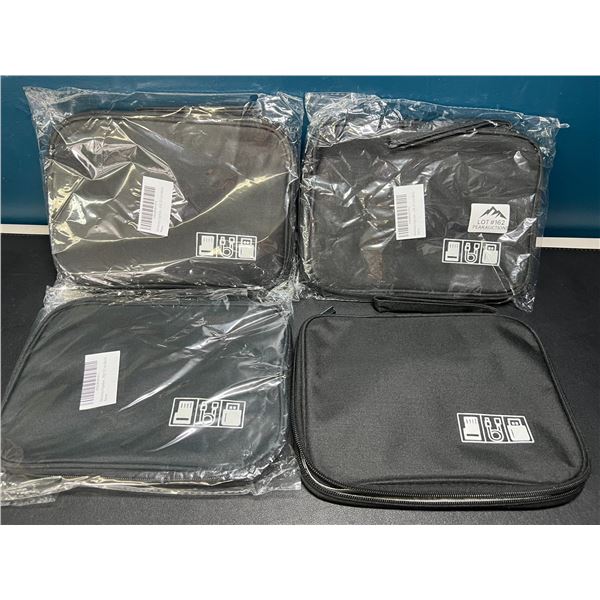 Lot of 4 Cable Organizer/Storage Pouches