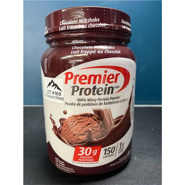 Lot of 1 Tub of Premier Protein Whey Powder - Chocolate Milkshake - 697g