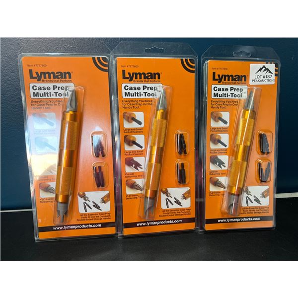 Lot of 3 Lyman Case Prep Multi-Tools