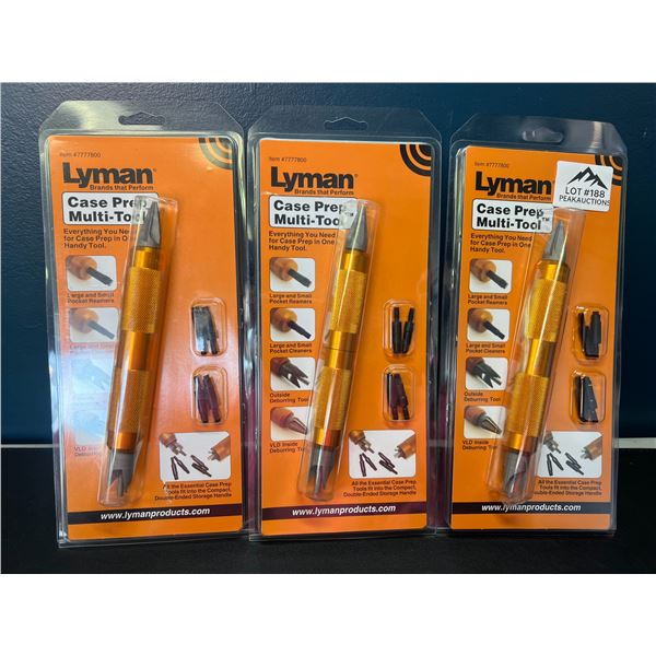 Lot of 3 Lyman Case Prep Multi-Tools