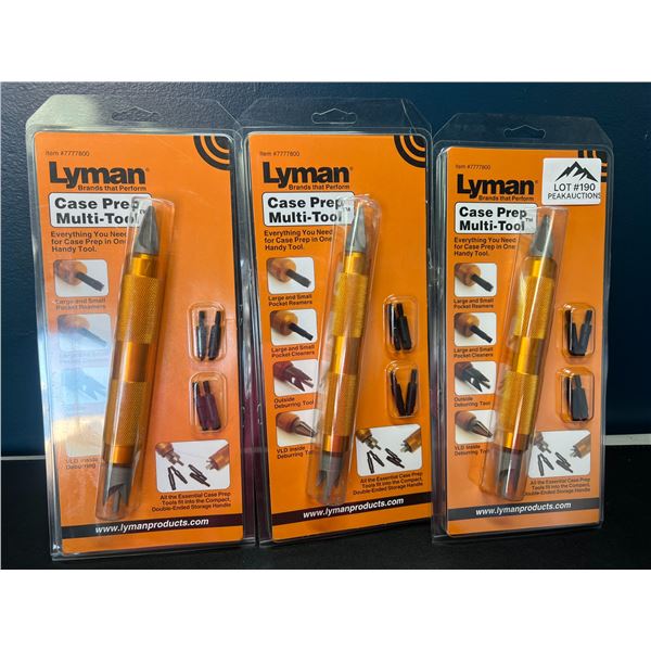 Lot of 3 Lyman Case Prep Multi-Tools