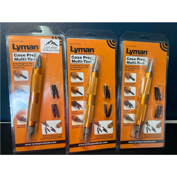 Lot of 3 Lyman Case Prep Multi-Tools