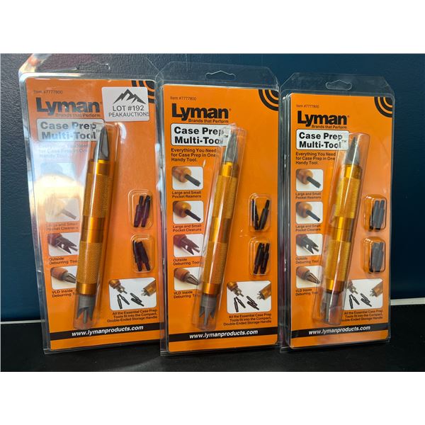 Lot of 3 Lyman Case Prep Multi-Tools