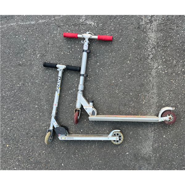 Lot of 2 Kids Scooters - Used