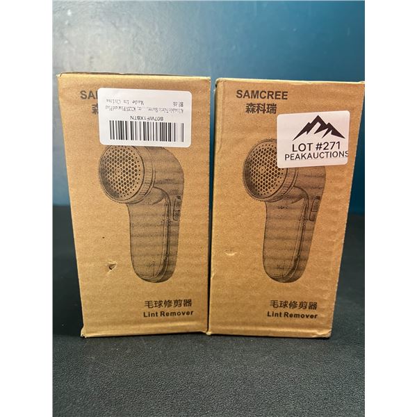 Lot of 2 Electric Lint Removers/Fabric Shavers