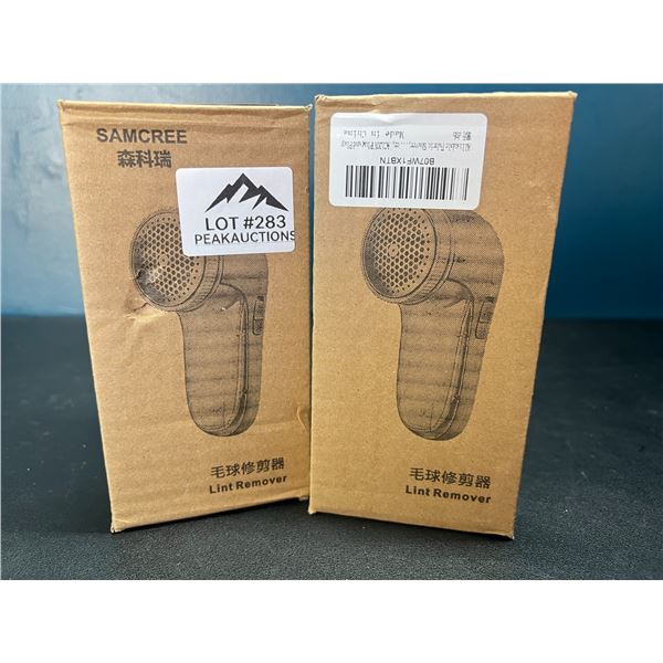 Lot of 2 Electric Lint Removers/Fabric Shavers