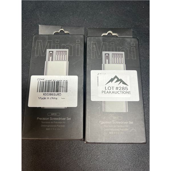 Lot of 2 Precision Screwdriver Tool Sets - 30 PCS each
