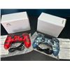 Image 1 : Lot of 2 Wireless Double-Shock Controllers For Playstation 4 (PS4) - Camo Design