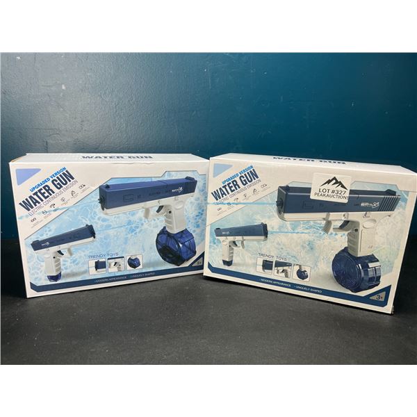 Lot of 2 Electric/Rechargeable Water Guns -  Automatic Water Guns - Blue