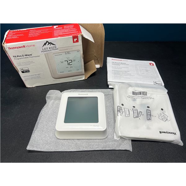 Lot of 1 Honeywell T6 Pro-Z Wave Programmable Thermostat