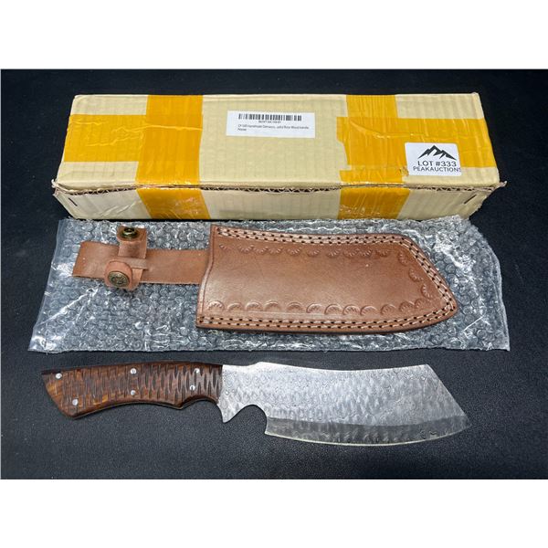 Lot of 1 Damascus Steel Dagger Handmade Knife - 11 Inches - Rose Wood Handle