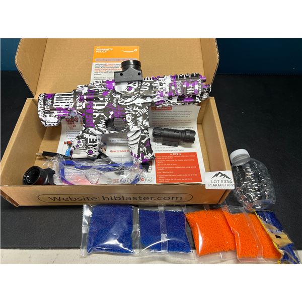 Lot of 1 Electric Automatic Gel Ball Blaster Gun - Purple Camo