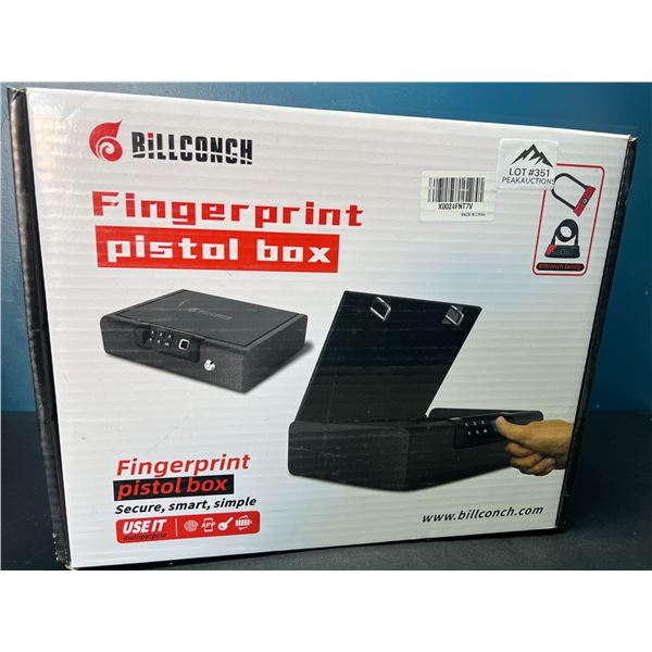 Lot of 1 Fingerprint Pistol Box - Biometric Gun Safe for Pistols - BRAND NEW SEALED!!