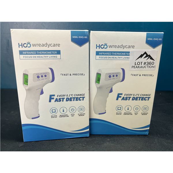 Lot of 2 Non-Contact Infrared Forehead Thermometers