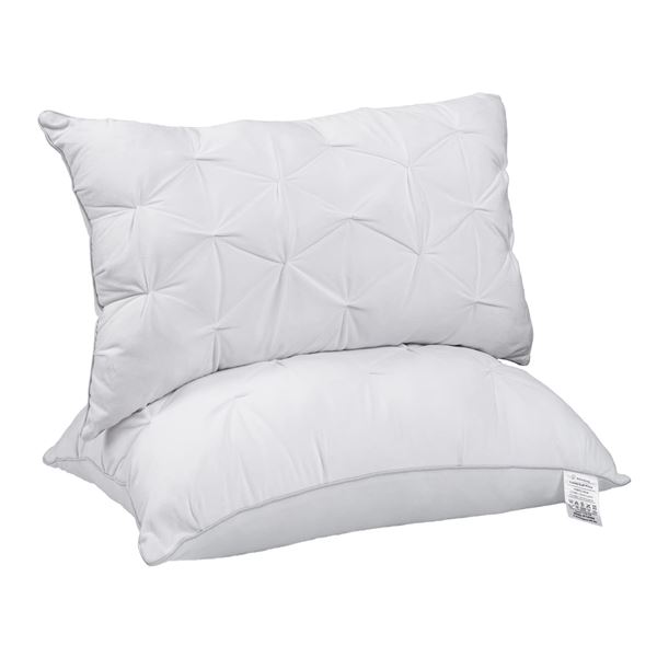 Lot of GoHome Sleeping/Bed Pillows - 2 Pack - White