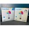 Image 1 : Lot of 2 Boxes of LED Wifi Smart Light Bulbs - 4pcs per box/8 total