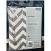 Image 2 : Lot of 2 Kushies Bassinet Sheets - 18in x 30in - Grey Chevron Design