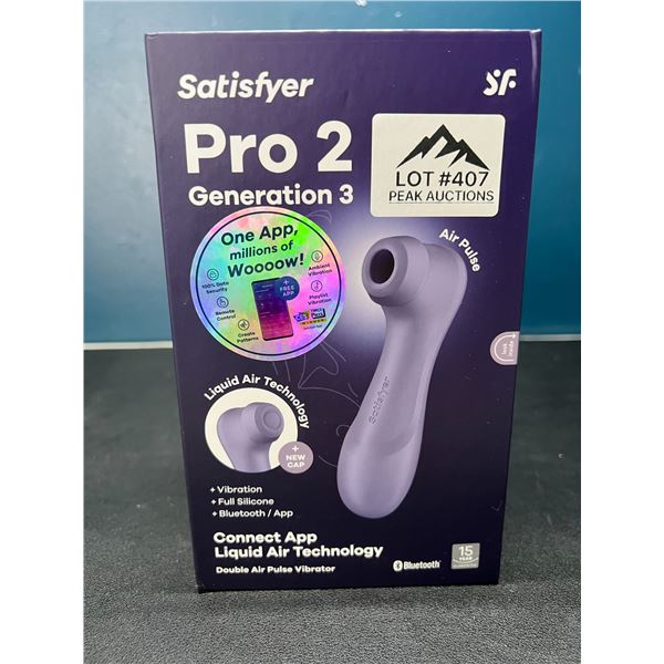 Lot of 1 Satisfyer Pro 2 Generation 3 Air Pulse Smart Sex Toy w/ App Control