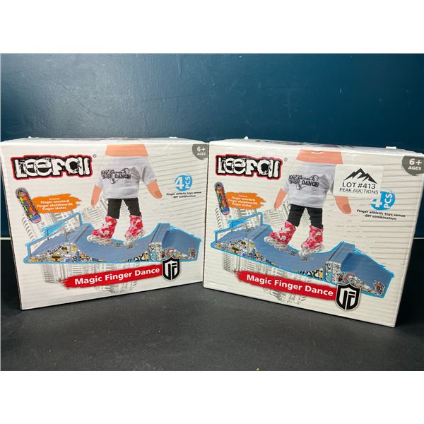 Lot of 2 Finger Skateboard Toy Sets