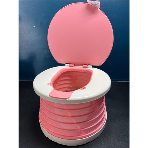 Lot of 1 Foldable/Compact Toddler Training Potty/Camping Potty
