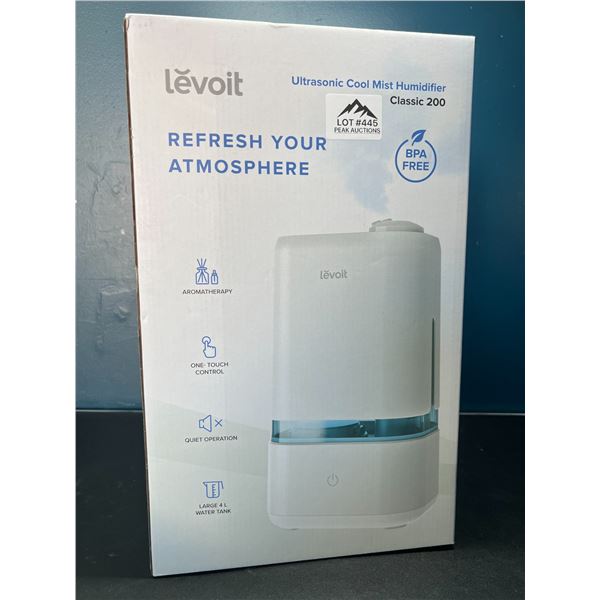Lot of 1 Levoit Ultrasonic Top-Fill Cool Mist 2-in-1 Humidifier & Diffuser - Brand New!!