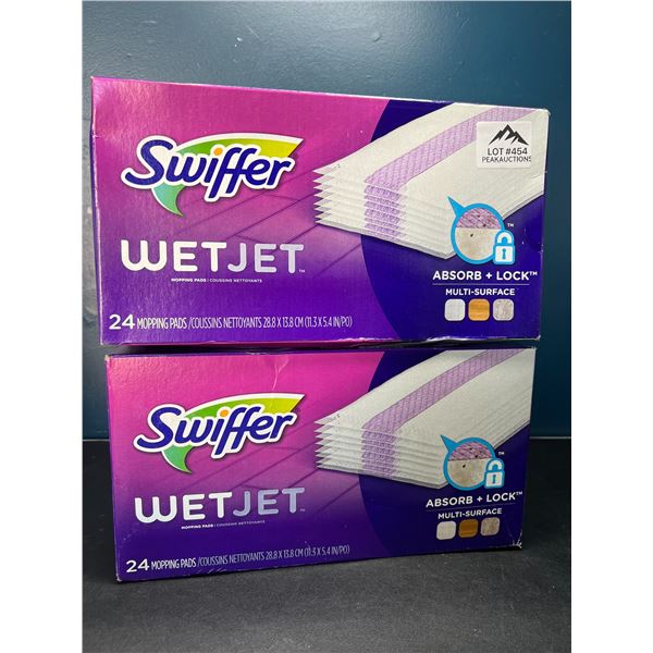 Lot of 2 Boxes of Swiffer WetJet Mopping Pads - 24 Pads per box