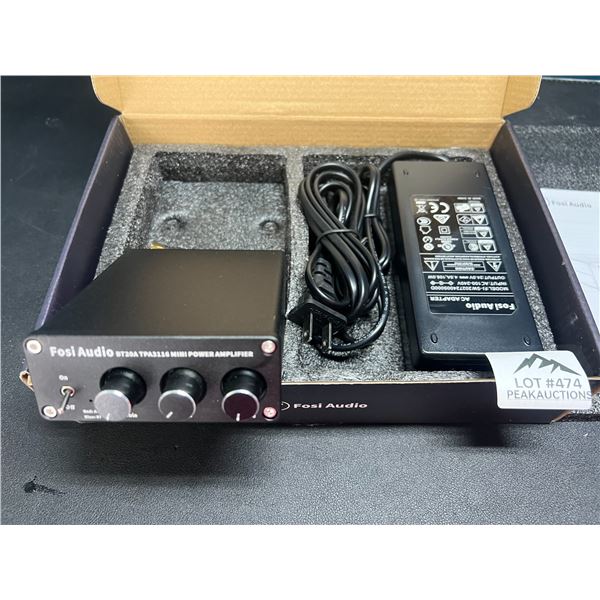 Lot of 1 Fosi Audio BT20A Mini Power Amplifier