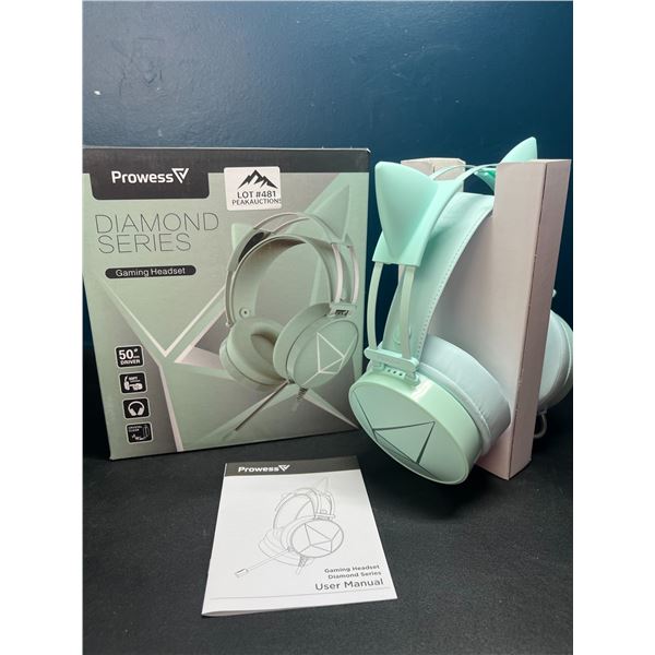 Lot of 1 Prowess Diamond Series Cat Ears Gaming Headset