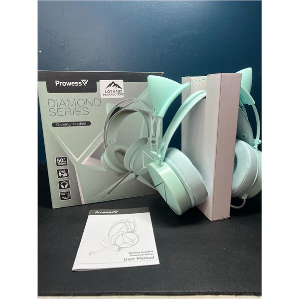 Lot of 1 Prowess Diamond Series Cat Ears Gaming Headset