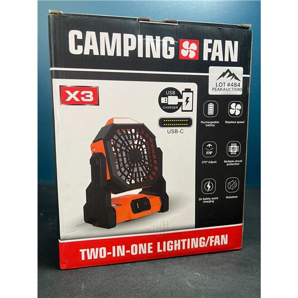 Lot of 1 Camping Fan/Light