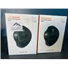 Image 1 : Lot of 2 ProtoArc Ergonomic Mice - RGB Wireless Trackball Mouse