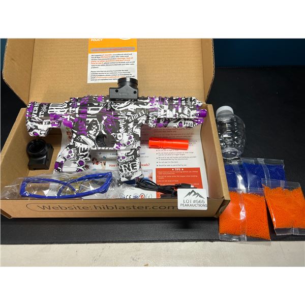 Lot of 1 Electric Automatic Gel Ball Blaster Gun - Purple Camo
