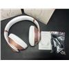 Image 3 : Lot of 2 Glynzak Wireless Bluetooth Over Ear Headphones - 65hr music/talk time! - Rose Gold