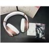 Image 3 : Lot of 2 Glynzak Wireless Bluetooth Over Ear Headphones - 65hr music/talk time! - Rose Gold