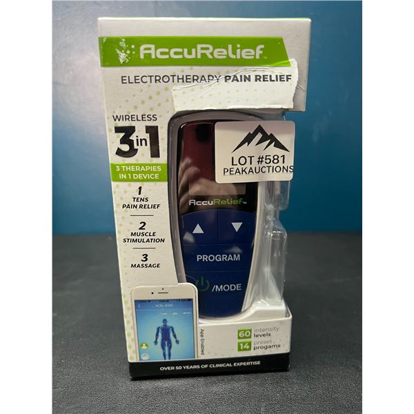 Lot of 1 AccuRelief Electrotherapy Pain Relief Device