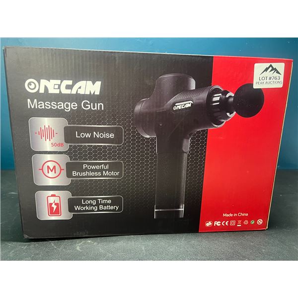 Lot of 1 OneCam Handheld Deep Tissue Massage Gun w/ 30 Speeds - BRAND NEW!