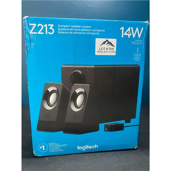 Lot of 1 Logitech Z213 Compact Speaker System for PC