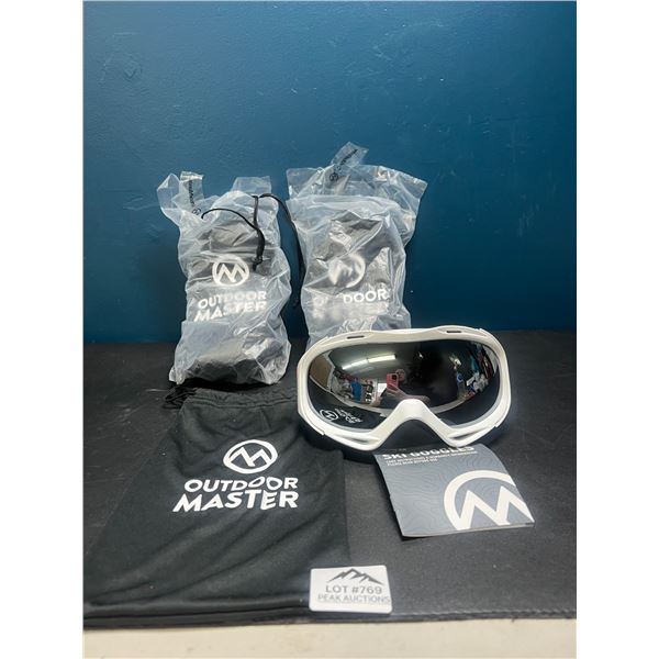 Lot of Outdoor Master Ski Goggles - 3 PCS