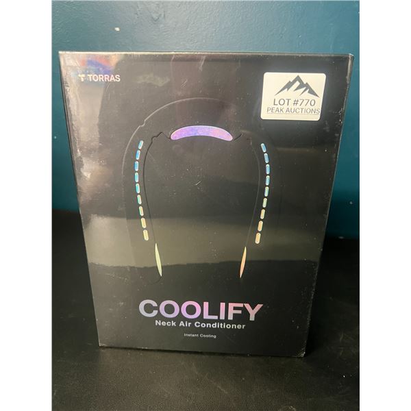 Lot of 1 Coolify Neck Air Conditioner Instant Cooling Wearable Fan