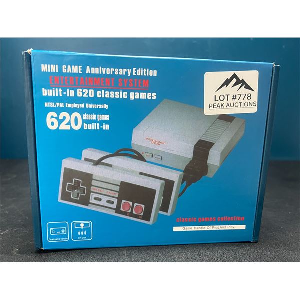 Lot of 1 Mini Game Anniversary Edition Entertainment System - 620 Classic/Retro Games Built-In