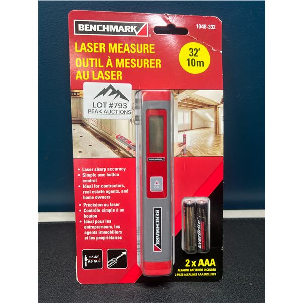Lot of 1 Benchmark Laser Measure Tool