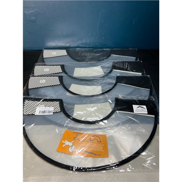 Lot of 4 Flexible/Adustable Cones for Small Cats or Dogs