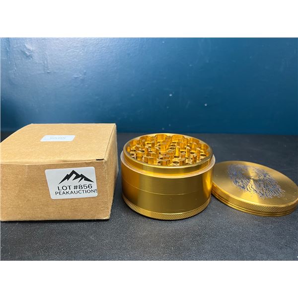 Lot of 1 X-Large 4-Inch Herb Grinder - Gold
