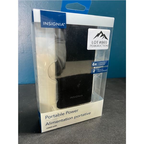 Lot of 1 Insignia Portable Powerbank/Charger - 15,000mAh