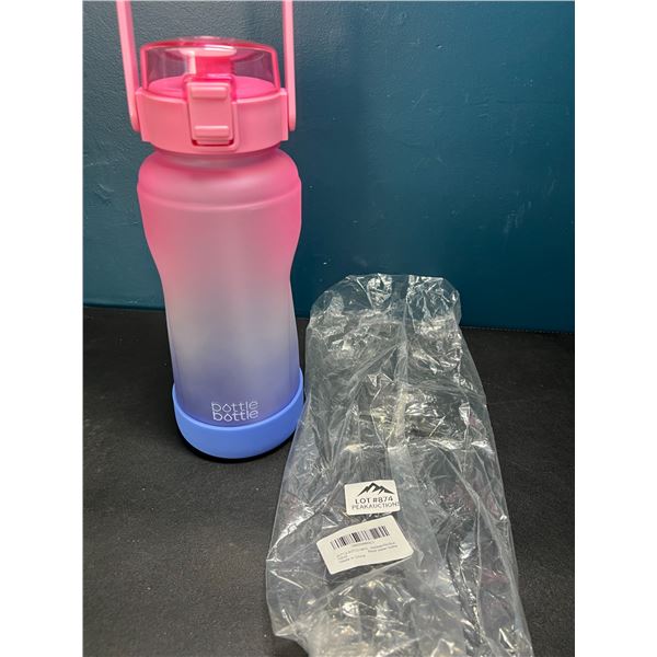 Lot of 1 BottleBottle Half Gallon (64oz) Motivational Sports Water Bottle