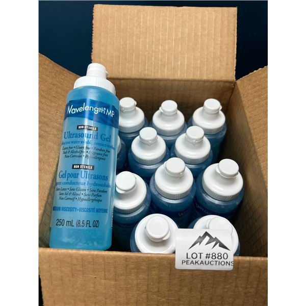 Lot of 1 Box of Ultrasound Gel - 12 Bottles